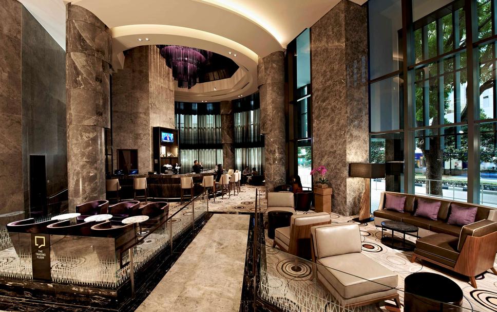 Luxury Hotel Lobby Singapore